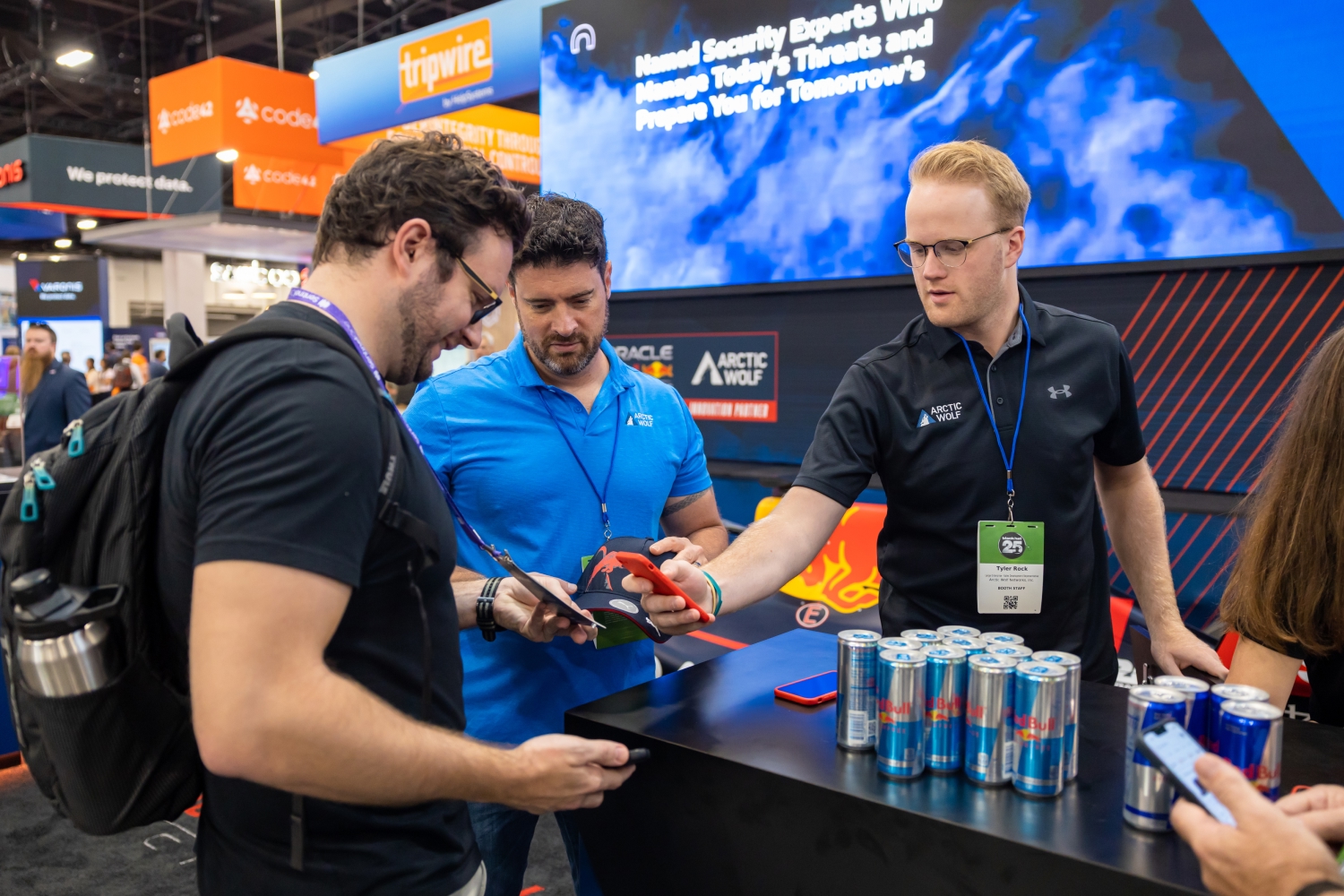 Blackhat USA booth candid photo